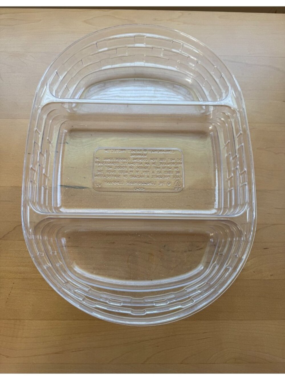 Longaberger Basket Clear Plastic Protector #45543 11.75"L x 8.25"L x 2"L